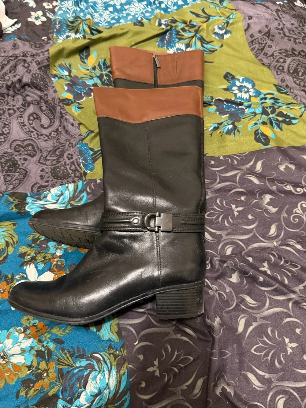 Bandolino Black Over-the-Knee Leather Boots